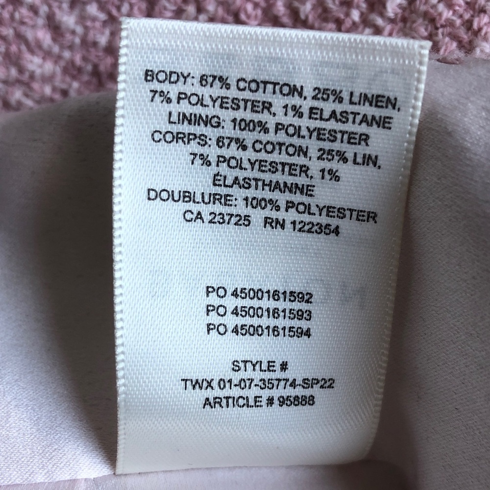 Aritzia Babaton Kinsley Skirt Pink Mini Tweed 4 95888 - Picture 11 of 12